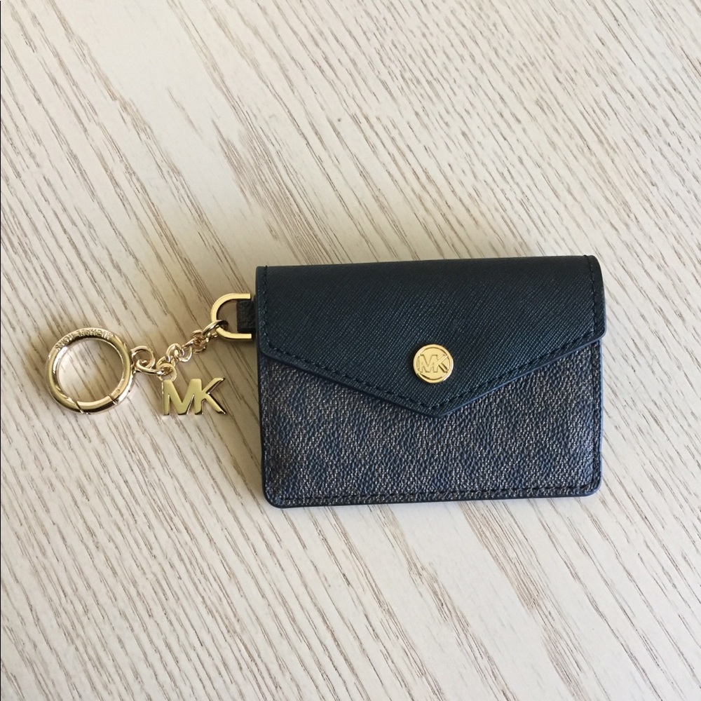 Michael Kors Brown/Black Key Ring, ID, Card Case - Picture 9 of 9